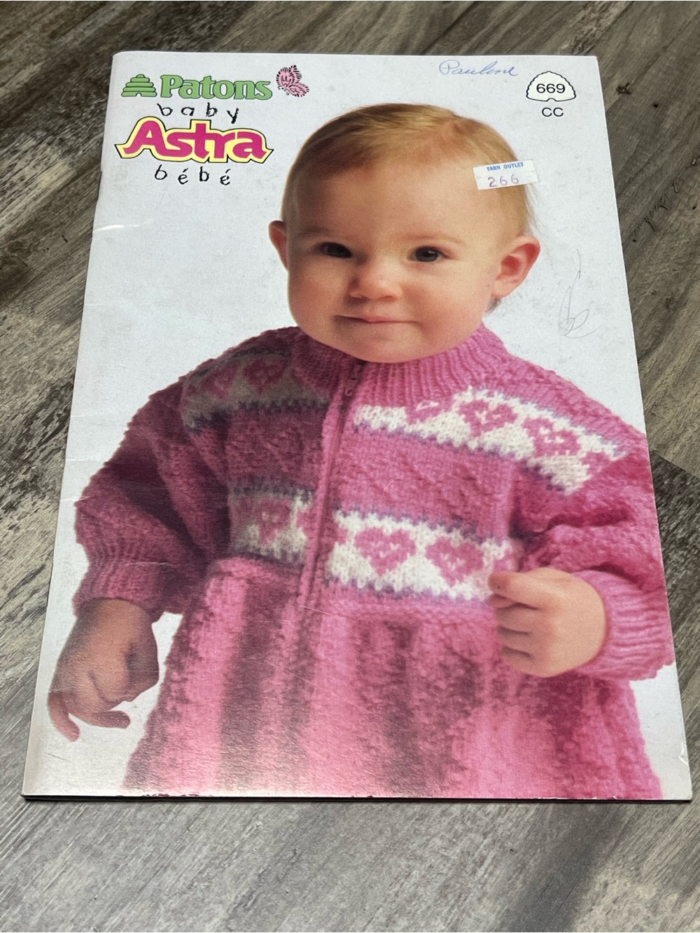 Vintage Patons Baby Astra Knitting Pattern Book 669 Infant Jumpsuit Sweaters